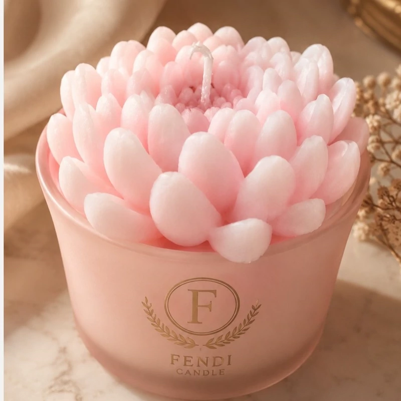 شمع شیشه ایی عطری
